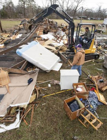 storm damage louisiana